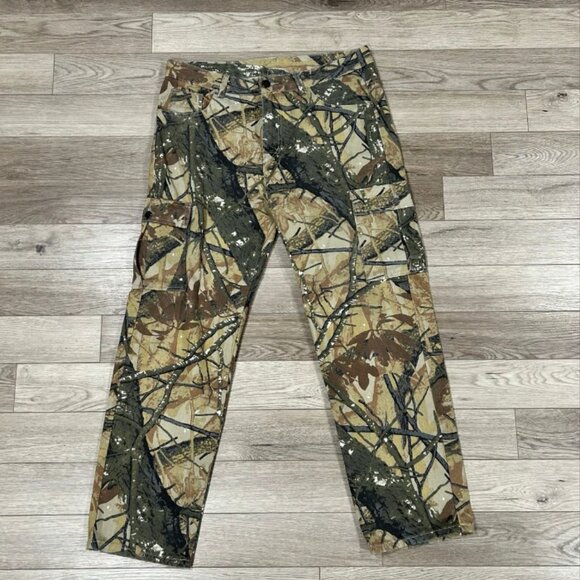 Vintage Green Camo Jeans Denims - Picture 1 of 1